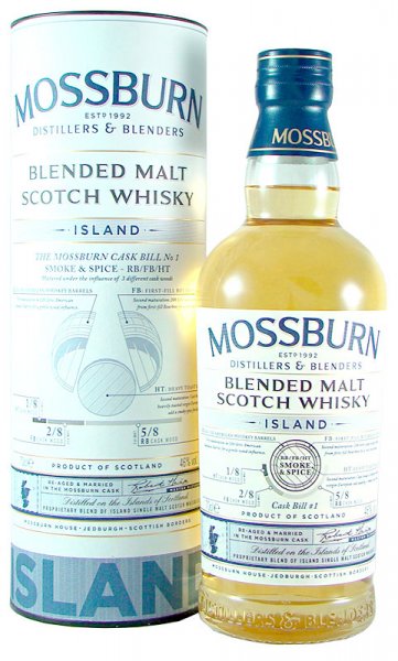 Mossburn Whisky Island "Smoke and Spice" Cask No. 1 46,0% vol. 0,70 l