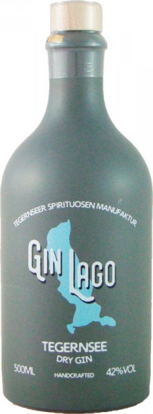 Gin Lago Tegernsee Dry Gin 42,0% vol. 0,50 l in Steingutflasche