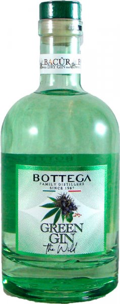Bacur Green Gin The Wild Bottega 40,0% vol. 0,70 l